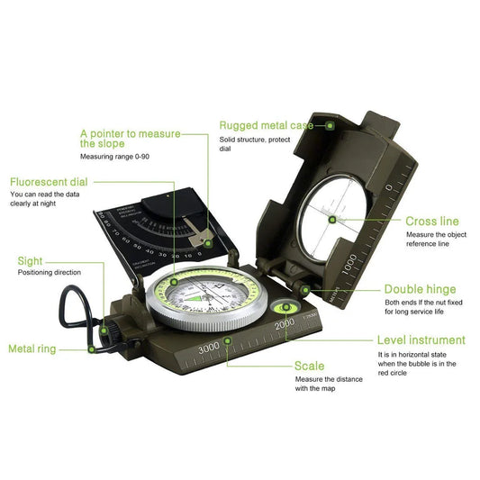 Outdoor Survival Military Compass 