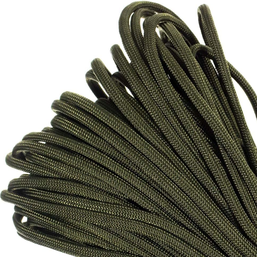 Genuine Type III 550Lb Paracord – Nylon Cord in Solid, Multi, and Reflective Colors – 25+ Colors and Length Options of 10', 25', 50', and 100'