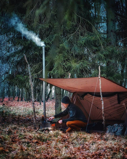 Backwoods Bungalow Bushcraft Shelter 2.0, Ultralight Backpacking Tent with with Porch for Camping Hiking Backpacking Motorcycle Kayak Bushcrafters