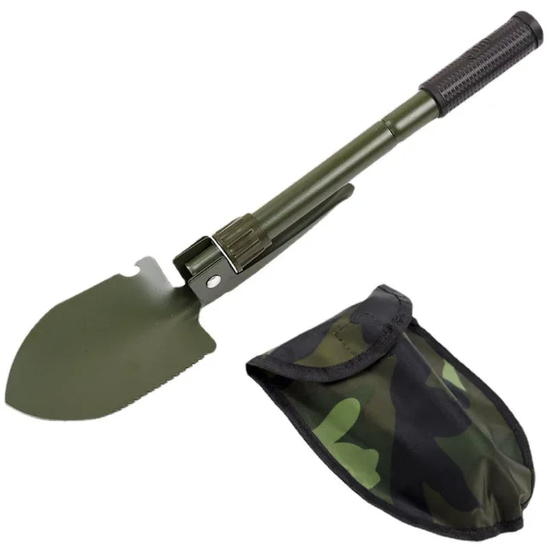 Foldable Shovel with Compass Storage Bag