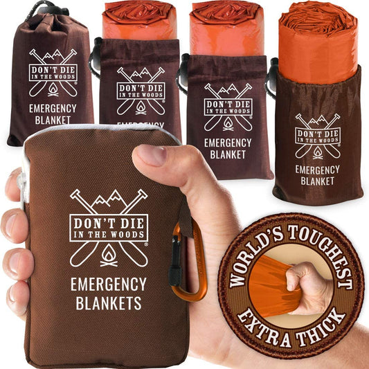 World’S Toughest Emergency Blankets [4-Pack] 