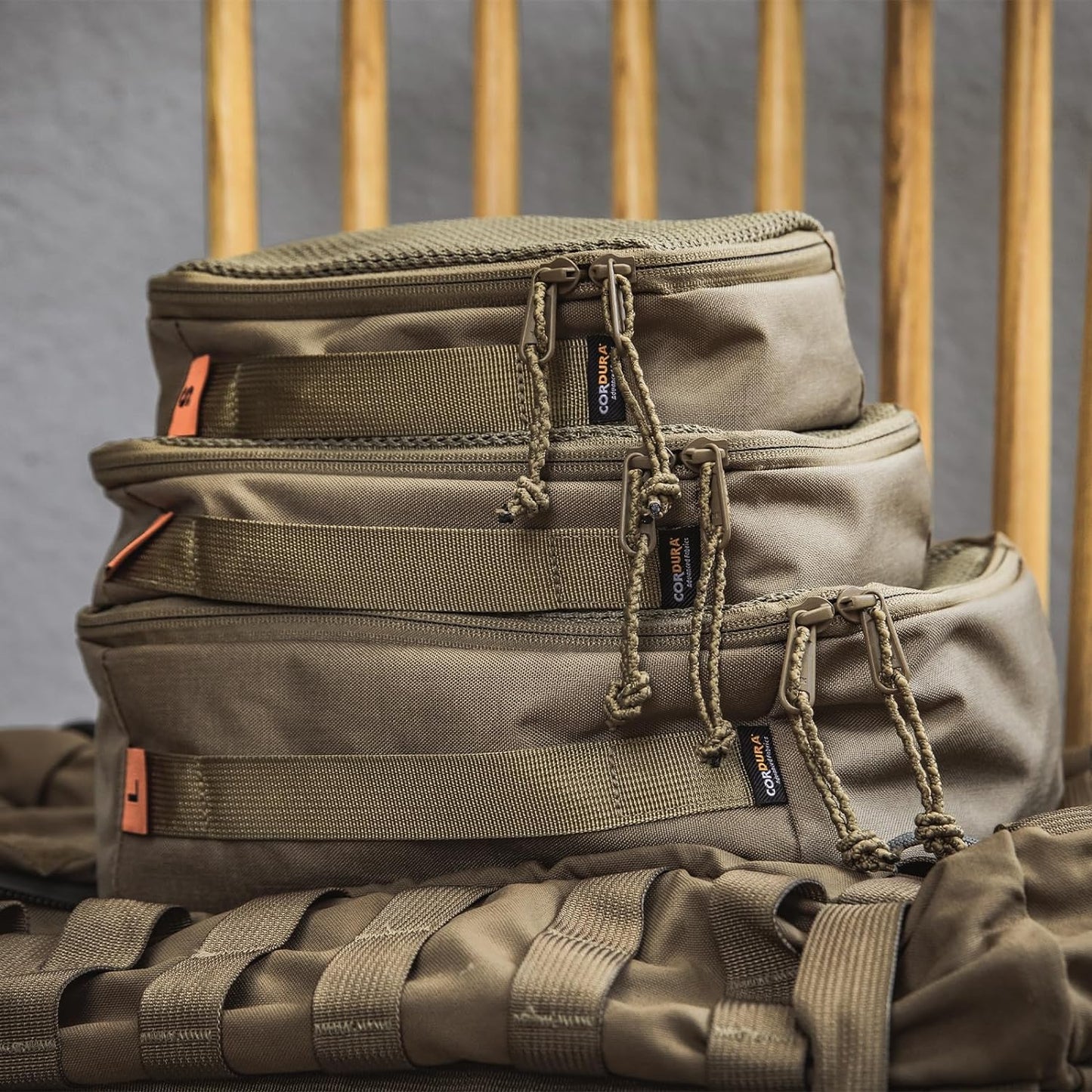 3 Piece Tactical Packing Cubes,Ykk Zipper, Water-Resistant