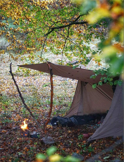 Backwoods Bungalow Bushcraft Shelter 2.0, Ultralight Backpacking Tent with with Porch for Camping Hiking Backpacking Motorcycle Kayak Bushcrafters