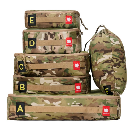 Tactical Packing Cubes 6-PACKS,Ykk Zipper,Military Standard