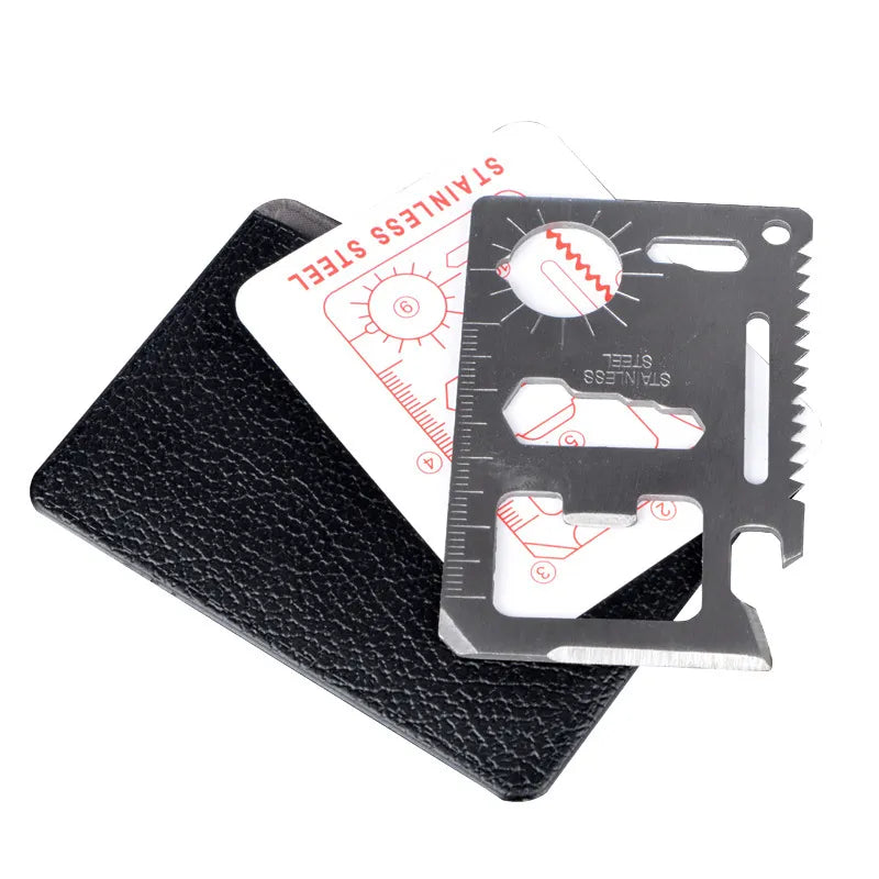 Pocket Tool Credit Card 11 in 1 Survival Multi-Tool 